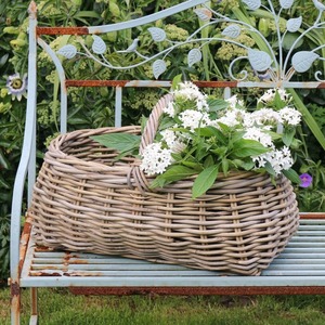 Cesta de Compras de Mimbre Rattan Market, Hecha a Mano, Ecológica, Cestas de Almacenamiento de Mimbre Natural, Modernas, Multifuncionales, Artex Green Earth - Product Image 6