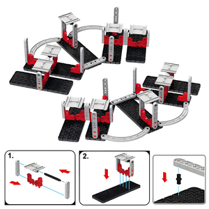 Pista da Corsa in Plastica con 180 Curve, Circuito Costruibile che Sfida la Gravità - Product Image 3