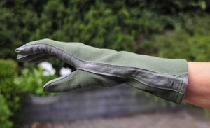 Gants en cuir pilote noir pour hommes Gants en cuir chauds coupe-vent d'extérieur d'hiver - Product Image 6