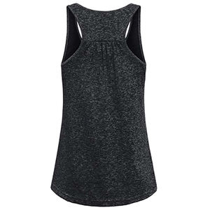 Camisetas sin mangas de entrenamiento de gimnasio transpirables antiretráctiles de secado rápido para mujer personalizadas Logotipo estampado frontal para deportes Yoga Fitness para niñas - Product Image 2