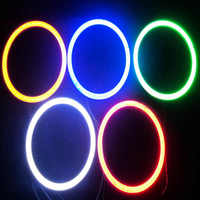 HYUGA Halo Ring Angel Eye Colorful 60MM 2W COB LED haute puissance de remplacement avec couvercle PC étanche, nouvelle garantie 1 an, universel pour voitures
