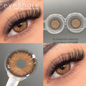 Eyeshare Half Yearly Disposable Hema <strong>Contact</strong> <strong>Lens</strong> Blue <strong>Lens</strong> 2 Pieces Brown Gray Colored <strong>Contact</strong> <strong>Lenses</strong> - Product Image 3