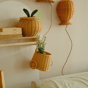Classic Rattan Flower Mirror <b>Decorative</b> Rattan <b>Wall</b> Mirror <b>Wicker</b> Kids Mirror for Bedroom <b>Decoration</b> Made in Vietnam Wholesale - Product Image 3