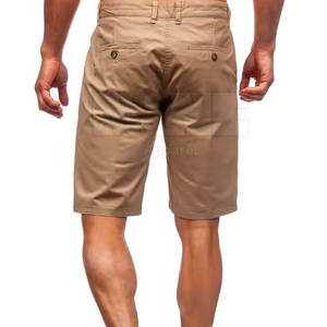 2025 último diseño pantalones cortos chinos para hombre estilo único patrón sólido Casual venta al por mayor 100% algodón cintura media ligero - Product Image 6