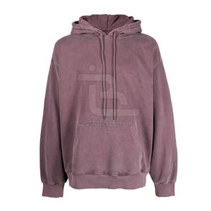 OEM al por mayor de los hombres de lavado ácido sudaderas con capucha de invierno último diseño hecho en Pakistán poliéster/algodón patrón sólido - Product Image 1