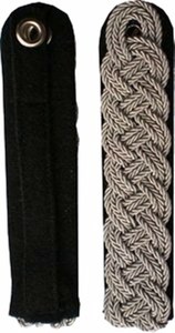 Uniforme de cérémonie allemand WWII Custom Made Silver Shoulder Cord Knot Guard Epaulettes and Shoulder Boards Bulk Other Sale Cord - Product Image 2