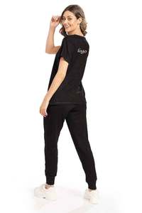 Vente en gros ensembles de survêtements pour femmes personnalisés ensemble de survêtement pour femmes de gym ensemble de survêtement fitness haut à manches courtes et ensembles de jogging pour femmes - Product Image 5