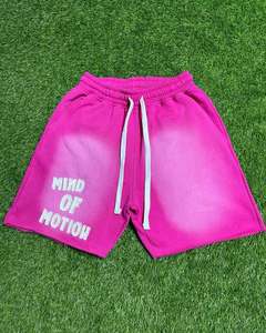 Short d'été Active Wear Blank Quick Dry Jogging Vintage Distressed Acid Washed Shorts - Product Image 3