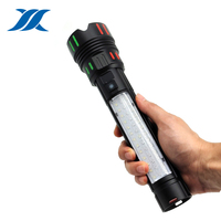 Lampe torche tactique LED portable zoomable 20W, longue portée, affichage numérique ABS, rechargeable par USB, batterie 18650