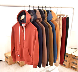 Bangladesh 100% coton pull Gym à capuche Logo personnalisé imprimé noir surdimensionné bouffée tricoté tissage Super qualité hommes hiver - Product Image 2