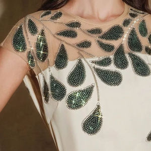 Manteau d'hiver pour homme, fait main, luxueux, en crochet, perlé, 100% polypropylène, imperméable, coupe ajustée, épais, pour mariage - Product Image 1