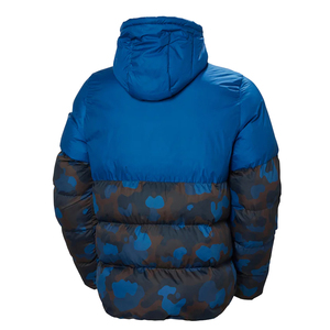 Top Quality Men's Puffer Jackets Zipper up Blue Color Puffer Jacket With Customized Design and Printed - Product Image 2