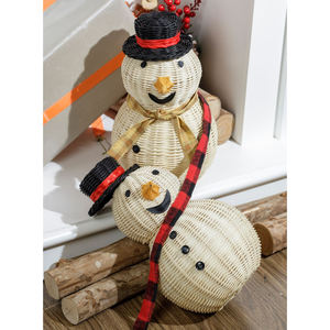 Los Mejores Artículos Seleccionados: Muñeco de Nieve de Mimbre, la Mejor Opción para el Mobiliario del Hogar en Navidad, de Vietnam - Product Image 2