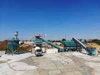 Centrale à béton mobile 120 m³/h avec mélangeur à double arbre, silo horizontal, contrôle automatique, moteur, PLC, boîte de vitesses pour usage en construction