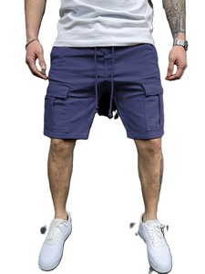 Pantalones cortos gruesos de entrenamiento para hombre, pantalones cortos de algodón con bolsillo de carga, de Color sólido, personalizados con su propio logotipo, de la mejor calidad - Product Image 2