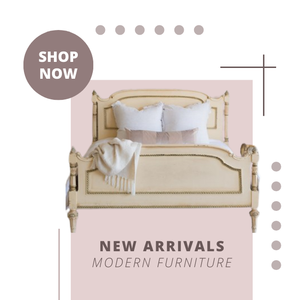 เตียงนอนไม้สไตล์ฝรั่งเศสโบราณดีไซน์แกะสลักด้วยมือเฟอร์นิเจอร์บ้านสมัยใหม่ห้องนอน - Product Image 2