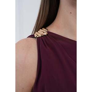 ชุดผ้าคลุมไหล่โมดัล - สีแดงเบอร์กันดี - Product Image 3