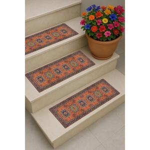 พรมบันไดพิมพ์ลวดลาย-ดีไซน์ทันสมัยทนทานพรมขั้นบันได - Product Image 3