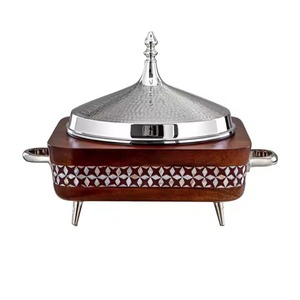 Réchaud à fondue en bois découpé au laser, qualité supérieure, fait à la main, casserole, best-seller, réchaud à nourriture en métal design - Product Image 2