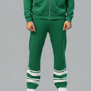 Ensemble de pantalons de jogging empilés sur mesure Survêtements Fabrication professionnelle Survêtements de jogging ZipUp de taille personnalisée de haute qualité - Product Image 3