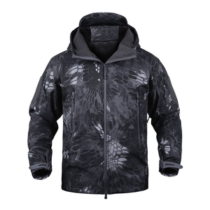 <b>Men's</b> Coated Softshell <b>Jacket</b> Waterproof Windproof Breathable Casual <b>Rain</b> Hooded Custom OEM Service - Product Image 1