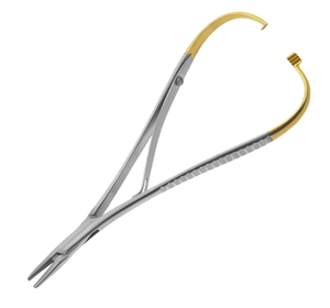 Portaagujas TC Mattieu de acero inoxidable de alta calidad, instrumento quirúrgico Manual con mandíbula delicada dentada - Product Image 6
