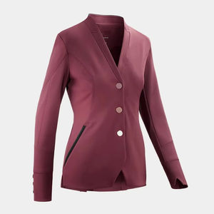 Veste d'équitation pour femme de qualité supérieure, respirante, avec passepoil contrasté sur les revers, modèle How Riding Jacket - Product Image 4