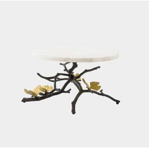 Soporte de pastel de mármol de diseñador de nueva colección con soporte de rama de hoja Bandeja de decoración de boda Soporte para cupcakes. - Product Image 1