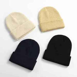 High Quality Beanie <b>Caps</b> <b>Winter</b> Solid Fashion Beanies Hats All Over Logo Knitted Warm <b>Winter</b> Beanie - Product Image 3