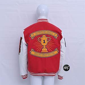 Veste universitaire d'hiver personnalisée OEM pour hommes manteaux de luxe avec logo brodé en chenille nouvelle mode légère et chaude pour l'extérieur - Product Image 4