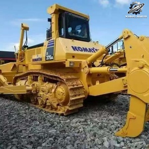 Bulldozer Usado Komatsu D375A de 76.5 Toneladas, Capacidad de Cucharón de 18.5m³, Marca Original Japonesa, Bulldozer Grande con Ripper, Pocas Horas de Uso - Product Image 2