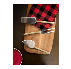 Customized Quality Pure Brass <b>Cheese</b> <b>Set</b> of 3 New Design Metal <b>Cheese</b> Spreader and Knives in Wholesale Price - Product Image 6