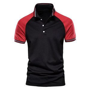 2024 nuevos hombres para camisas Jersey sólido de algodón transpirable personalizado con hombro en contraste impreso diseño clásico tamaño grande - Product Image 2