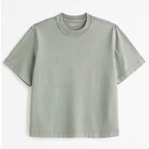 Camiseta Holgada de Gran Tamaño para Hombre, 100% Algodón, Tejido Jersey Grueso, Transpirable, Manga Corta, Informal - Product Image 4