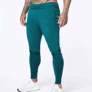 Wholesale Best Quality Friendly Fabric <b>Slim</b> <b>Fit</b> Breathable Casual <b>Jogger</b> Pants Plain Gym 100% Cotton Spandex <b>Joggers</b> for <b>Men</b> - Product Image 1