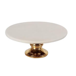 Top Trend Wedding Parties <b>Cake</b> <b>Server</b> Golden Finishing Stylish Stand In Rounded Shape Hotel Tableware Decoration Accessories - Product Image 3