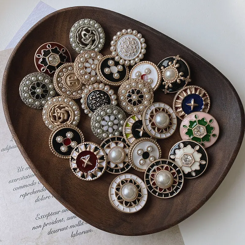 High Quality Custom Designer Metal Hand Sewn Button Custom Coat Button Sewing Shank Button for clothing