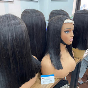 Perruque en cheveux humains Remy vietnamiens 5x5 HD Closure, cheveux lisses, naturels pour femmes noires - Product Image 2