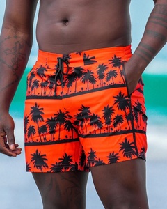 High Quality <b>Men's</b> Casual Beach <b>Shorts</b> 100% Polyester Custom Logo Design Solid Pattern Swimming <b>Shorts</b> - Product Image 5