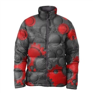 Chaqueta de invierno de longitud larga para exteriores, cuello levantado, cierre de cremallera, impermeable, a prueba de viento, transpirable, ligero, tejido sólido - Product Image 5