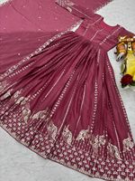Ropa Étnica Tradicional India y Pakistaní para Mujer, Poliéster de Secado Rápido, Corte Holgado, Largo hasta el Suelo, para Fiestas y Bodas