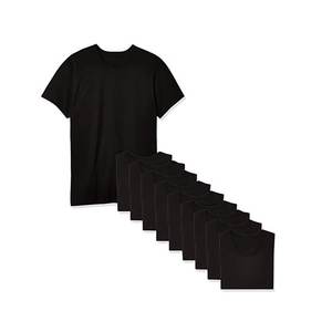 100% algodón pesado camiseta verano color sólido 230 G hombres blanco casual todo-fósforo cuello redondo otoño hombro manga corta - Product Image 5