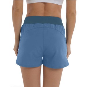 Short de sport de qualité supérieure pour femmes, vêtements courts de course, de Yoga, taille élastique, décontracté, couleur unie, été, Spandex, Polyester - Product Image 3