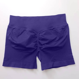 Shorts de yoga pour femmes en couleur unie, impression par décharge, vente en gros d'usine, qualité supérieure, personnalisable, élégant, doux, confortable, haut de gamme - Product Image 3