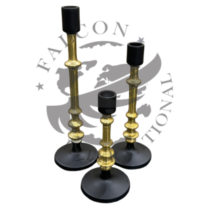 Base de equilibrio Juego de latón de dos portavelas Lujos DE BODA Portavelas único de pie Precio de Venta caliente - Product Image 3
