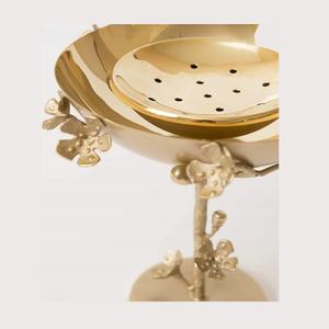 เครื่องเขียน mabkhar bakhoor เคลือบทองของดีไซน์เนอร์ธูปหอมทรงกลมคุณภาพสูงสำหรับใช้ในร้านอาหาร - Product Image 4