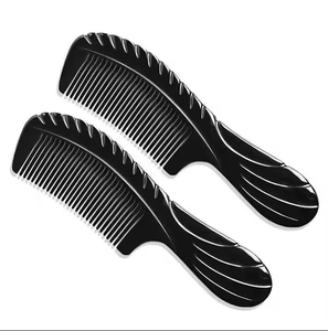 หวีฮอร์นสำหรับผู้หญิงหวีนวดผมทำมือหวีเขาควายน้ำธรรมชาติ - Product Image 4
