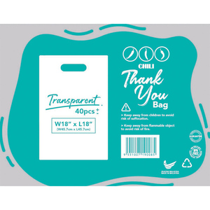 Bolsa de plástico transparente para transportar panadería, alta calidad, puede imprimir su propio logotipo de negocios y arte, a prueba de humedad, segura y duradera - Product Image 5