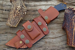 Cuchillo rastreador de acero D2 de la mejor calidad, cuchillos rastreadores de caza hechos a mano personalizados, cuchillo de Camping y supervivencia con mango de funda de Micarta. - Product Image 6