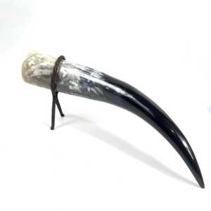 Corne à boire viking de qualité supérieure, authentique corne de bœuf, de vache et de buffle, cornes à boire vikings médiévales à prix abordables - Product Image 1